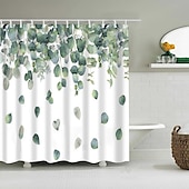 levne Sprchové závěsy-Závěs na sprchu s háčky 180cm*180cm(70&quot;*70&quot;) Polyester pratelný voděodolný vzor rostlinného listu