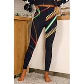 cheap Yoga Leggings &amp; Tights-Women's Yoga Leggings Butt Lift Tummy Control High Waist Pilates Gym Workout Running Tights Leggings Floral 1# 2# 8# Spandex Fall Sports Activewear Stretchy Skinny