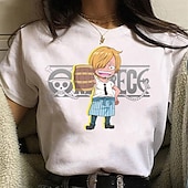 levne Kreslená a filmová postava-One Piece Opice D. Luffy Trička Anime Animák Anime Klasika Pouliční styl Pro Pro páry Pánské Dámské Dospělé Horká ražba