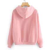 cheap Graphic shop Sweatshirts &amp; Hoodies-Women&#039;s Hoodie Sweatshirt Pullover Basic Graphic Street Casual Hoodie Drawstring Long Sleeve Black Yellow Pink Red Grey Fall &amp; Winter