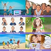 abordables Caméras d&#039;action-Appareil photo numérique 1080p 48 méga pixels caméra de vlogging avec zoom numérique 16x mini caméras portables compactes pour débutants cadeau d&#039;anniversaire