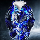 voordelige 3D Patroon-Voor heren 3D Print Grafische prints Trui met capuchon Hoodies Sweatshirt Hoodie met volledige rits Lange mouw Sweatshirt met capuchon Capuchon Streetwear 3D-afdrukken Sport &amp; Outdoor Dagelijks Sport