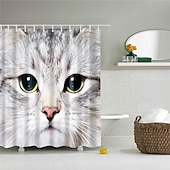 cheap Shower Curtains-Shower Curtain with Hooks 180cm*180cm(70&quot;*70&quot;) Polyester Washable Waterproof Animal Pattern for Kids