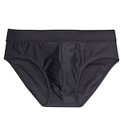 Недорогие Мужские плавательные шорты-Муж. Купальники Плавки Полотняное плетение Дышащий Мягкий На каждый день выходные Стиль Простой Черный Белый