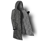 preiswerte Fleecejacke für Herren-Herren Grafik-Drucke Wintermantel Fleecejacke Mantel warm halten Atmungsaktiv Komfortabel Modisch Strassenmode Sport Sport &amp; Natur Freizeitskleidung Ausgehen Zip Tasche Bedruckt Herbst Winter