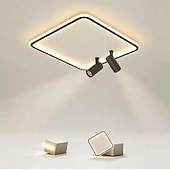 economico Lampade da soffitto con dimmer-Lampade A Led Da Soffitto Con Faretto Per Camera Da Letto Rotonda/Quadrata Studio Per Bambini Showroom Soggiorno Moderne Faretti Per Interni Lampade Luster Fixture