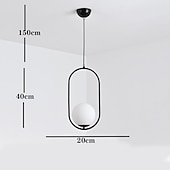 economico Luci Isola cucina-lampada a sospensione led 20 cm lanterna desgin lampada a sospensione metallo finiture verniciate led 220-240v