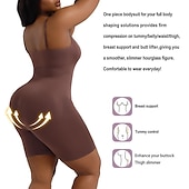 billiga Shapewear-shapewear för kvinnor magkontroll full byst kroppsformare bodysuit rumpa lyfter lår smalare