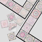 abordables Pegatinas para azulejos-24 uds/48 Uds pegatinas de azulejos cocina creativa baño sala de estar pegatinas de pared autoadhesivas impermeables pegatinas de azulejos de moda