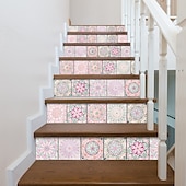 abordables Pegatinas para azulejos-24 uds/48 Uds pegatinas de azulejos cocina creativa baño sala de estar pegatinas de pared autoadhesivas impermeables pegatinas de azulejos de moda
