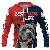 cheap Funny Graphic-Animal Dog letter Hoodie Cartoon Manga Anime 3D Graphic For Couple&#039;s Men&#039;s Women&#039;s Adults&#039; 3D Print