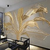 abordables Papiers peints-Fonds d'écran cool belle nature papier peint mural autocollant mural auto-adhésif éblouissant doré pvc/vinyle adapté au salon chambre restaurant hôtel décoration murale art décor à la maison