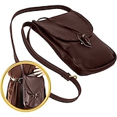 זול אביזרים ועוד-ימי הביניים רנסנס תיק Pouch תיק קרוס בודי פיראט ויקינג Ranger קַשׁתוּת תחפושות בגדי ריקוד נשים קלטי ויקינג פנטזיה נשף מסכות מסיבה\אירוע ערב מבוגרים שק