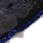 cheap Men&#039;s Blazers-Men&#039;s Blazer Cocktail Party Bar Shining Outdoor Pocket Sequin Fall Winter Plain Stylish Warm Ups Shawl Collar Black Silvery Wine Royal Blue Gold Jacket