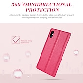Недорогие Чехлы для iPhone-телефон Кейс для Назначение Айфон 15 Про Макс Плюс iPhone 14 13 12 11 Pro Max X XR XS 8 7 Plus Кошелек для карт Откидная крышка со стендом Полная защита тела Разъем для карты Сплошной цвет ТПУ Кожа PU