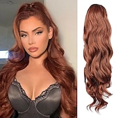 abordables Coletas-Coletas Clásico / sintético / Garra de oso / clip de mandíbula Pelo sintético Pedazo de cabello La extensión del pelo Rizado Larga Fiesta / Ropa Cotidiana / Fiesta y Noche