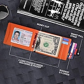 ieftine suporturi pentru carduri și cutii-Portofel din fibră de carbon RFID pentru bărbați geantă subțire pentru bani portofel de carduri de lux pentru bărbați pachet scurt bi-fold