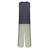 billiga Loungewear till damer-loungeset för kvinnor 3-delade sweatsuitdräkter mjuk väst långärmad kofta med öppen framsida topp hög midja byxor hemkläder