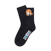cheap Shoes &amp; Accessories-Inspired by One Piece Monkey D. Luffy Nico Robin Roronoa Zoro Anime Cosplay Accessories Socks Men&#039;s Women&#039;s Halloween Costumes