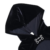 levne Šaty-Punk a gotika Sexy kostým Šaty Cosplay kostým Šaty s rozparkem Zvonové Morticia Addamsová Maškarní kostým Dámské Fantazie předvečer Všech svatých Karneval Plesová maškaráda Večírek Klub Dospělé Šaty