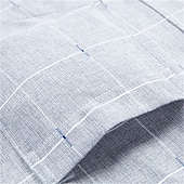 preiswerte Bügelfreie Herrenhemden-Herren Oberhemd Bügelfreies Hemd Kariert / Gestreift / Chevron Hochzeit Urlaub Blau Staubiges Blau Purpur Grau Langarm Umlegekragen Frühling &amp; Herbst Bekleidung Schnalle