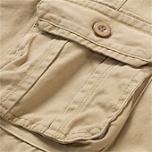 billige Klassisk-Herre Cargoshorts Shorts Shorts til turbruk 6 lommer عادي Komfort Pustende Knelengde Avslappet Daglig Gateklær 100 % bomull Sport Mote Blå Grønn Mikroelastisk