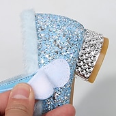 cheap Accessories-Frozen Fairytale Princess Elsa Shoes Girls&#039; Movie Cosplay Sequins Halloween Rosy Pink Blue Shoes Halloween Carnival Masquerade Polyester Plastics World Book Day Costumes
