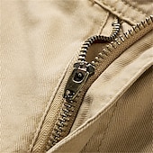 billige Klassisk-Herre Cargoshorts Shorts Shorts til turbruk 6 lommer عادي Komfort Pustende Knelengde Avslappet Daglig Gateklær 100 % bomull Sport Mote Blå Grønn Mikroelastisk