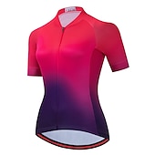 Mujer Maillot de Ciclismo Geométrico Degradado Manga Corta Bicicleta Maillot Camiseta con 3 bolsillos traseros MTB Bicicleta Montaña Ciclismo Carretera Secado rápido Bandas Reflectantes Bolsillo abordables Maillots de mujer-Mujer Maillot de Ciclismo Geométrico Degradado Manga Corta Bicicleta Maillot Camiseta con 3 bolsillos traseros MTB Bicicleta Montaña Ciclismo Carretera Secado rápido Bandas Reflectantes Bolsillo
