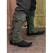 cheap Footwear-Medieval Renaissance Leg Warmers Gaiters Boot Covers Ren Faire Pirate Viking Ranger Archery Men&#039;s Unisex Pirate Fantasy Masquerade Party / Evening Adults&#039; Shoe Cover