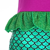 levne Dívčí kostýmy-Malá mořská víla Malá mořská víla Aqua Princess Šaty Téma Party Kostým cosplay Filmové kostýmy for Dívčí Dětské Karneval Plesová maškaráda