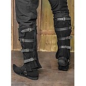 cheap Footwear-Medieval Renaissance Leg Warmers Gaiters Boot Covers Ren Faire Pirate Viking Ranger Archery Men&#039;s Unisex Pirate Fantasy Masquerade Party / Evening Adults&#039; Shoe Cover