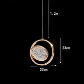 levne Ostrovní světla-23cm led přívěsek světlo ostrov světelný kruh design kulatý design geometrické tvary přívěsek lehký kov umělecký styl vintage styl moderní styl umělecký moderní 85-265v