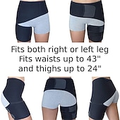 cheap Braces &amp; Supports-1PC Hip Brace for Sciatica Pain Relief | SI Belt/Sacroiliac Belt | Hip Pain| Compression Wrap for Thigh, Hamstring, Joints, Arthritis, Pulled Muscles | For Men, Women