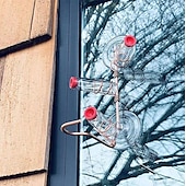 cheap Backyard Birding &amp; Wildlife-Window Hummingbird Feeder Window Mount Hummingbird Feeder Water Drinker Outdoor Garden Yard Decor