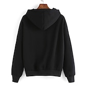 cheap Graphic shop Sweatshirts &amp; Hoodies-Women&#039;s Hoodie Sweatshirt Pullover Basic Graphic Street Casual Hoodie Drawstring Long Sleeve Black Yellow Pink Red Grey Fall &amp; Winter
