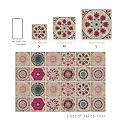 abordables Pegatinas para azulejos-24 uds/48 Uds pegatinas de azulejos cocina creativa baño sala de estar pegatinas de pared autoadhesivas impermeables pegatinas de azulejos de moda