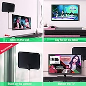 abordables Routers Wireless-3000 millas 8k digital dvb-t2 antena de tv interior con amplificador de refuerzo 1080p antena para coche antena rv travel smart tv