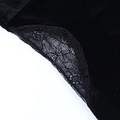levne Šaty-Punk a gotika Sexy kostým Šaty Cosplay kostým Šaty s rozparkem Zvonové Morticia Addamsová Maškarní kostým Dámské Fantazie předvečer Všech svatých Karneval Plesová maškaráda Večírek Klub Dospělé Šaty