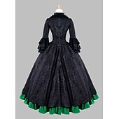tanie Sukienki-Rokoko Wiktoriańskie Suknia balowa  Kostium imprezowy Bal maskowy Sukienka na studniówkę Rozmiar plus Damskie Królewski Bal maskowy Karnawał Impreza Halloween Dla dorosłych Sukienka