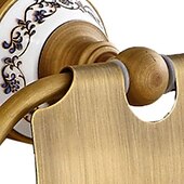 Χαμηλού Κόστους Βάσεις για Χαρτί Υγείας-θήκες για χαρτί υγείας μοντέρνο ορείχαλκο με κεραμικό σκαλιστό σχέδιο χάρτινες θήκες σε ρολό επιτοίχια 1 τμχ