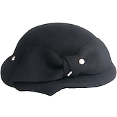 tanie czapki imprezowe-elegancki fason 100% wełniane czapki z gładkim / jednolitym 1 szt. impreza / wieczór / swobodny nakrycie głowy święta / specjalne okazje / biuro &amp; kariera / ukończenie studiów / gratulacje / rocznica