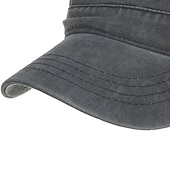 economico Cappelli da uomo-Per uomo Berretto militare Cappello da cadetto Nero Blu marino scuro Cotone Di tendenza Moderno Abbigliamento per il tempo libero Casual / quotidiano Liscio