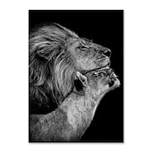 זול Animal Prints-הדפסי בד אמנות קיר בעלי חיים קישוט בית עיצוב בד מגולגל ללא מסגרת לא ממוסגרת לא מתוחה