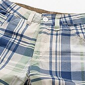 olcso munka rövidnadrág-Férfi Chino Shorts Bermuda nadrág Munkanadrág Zseb Rács Mokaszinok Rövid Szabadtéri Hétköznapi Napi Utcai sikk Stílusos Világosbarna Khakizöld