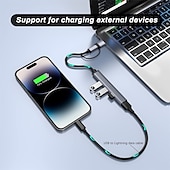 رخيصةأون محاور USB-usb hub 3.0 4/7-port for laptop usb c hub splitter multort adapter for macbook Compact data usb hub for mac pro mini ipad pro Surface pro lash drive mobile hdd