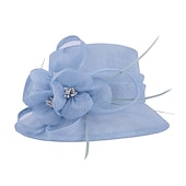 economico Cappelli da Festa-Copricapo in Flax per donne - Cappelli da Matrimonio  Occasioni Speciali 1 Pezzo per impressionare Cappelli Abito da corsa