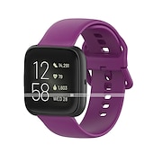 abordables Correas de reloj Fitbit-Ver Banda para Fitbit Versa 2 / Versa Lite / Versa SE / Versa Silicona Reemplazo Correa Suave Transpirable Correa Deportiva Pulsera