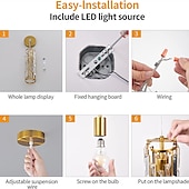economico Lampadari-lampada a sospensione a led illuminazione a sospensione cromata/oro moderna lampada a sospensione mini lampadari di cristallo lampada a sospensione regolabile per sala da pranzo con isola cucina (1/3