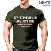 preiswerte Herren-T-Shirts in großen Größen-Herren Übergröße T Shirt Groß und hoch Graphic Rundhalsausschnitt Bedruckt Kurzarm Frühling Sommer Vintage Modisch Strassenmode Basic Casual Sport Oberteile